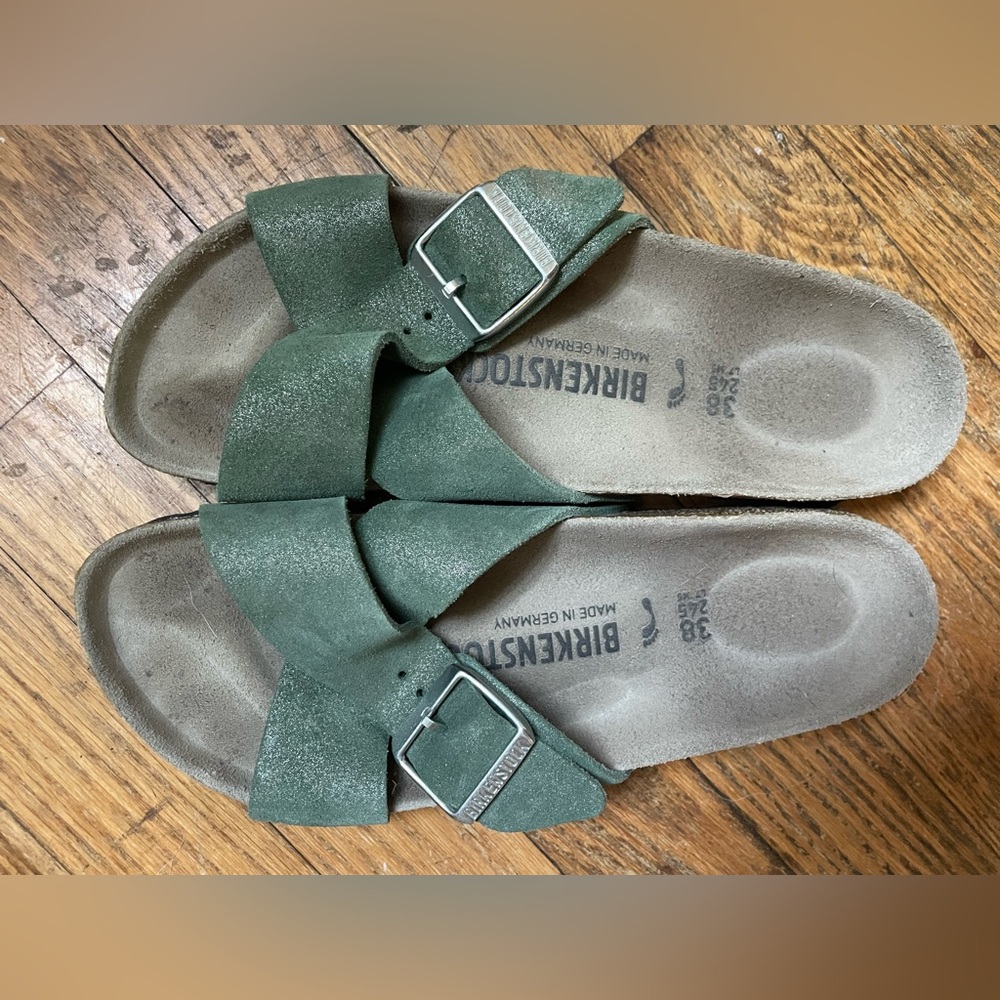 Birkenstock Siena suede leather in Thyme - Picture 4 of 6